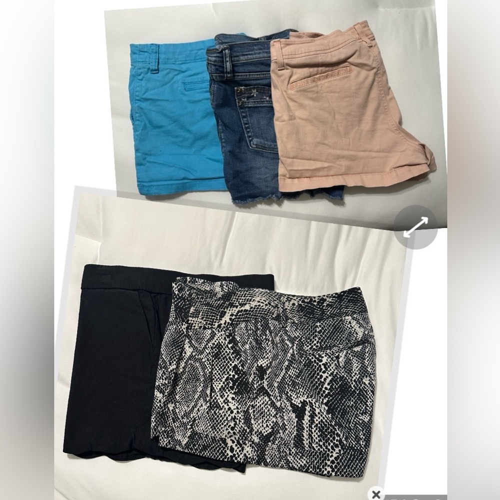 Women’s Black Snake-Print and Solid Black Shorts - Comfortable Everyday Style